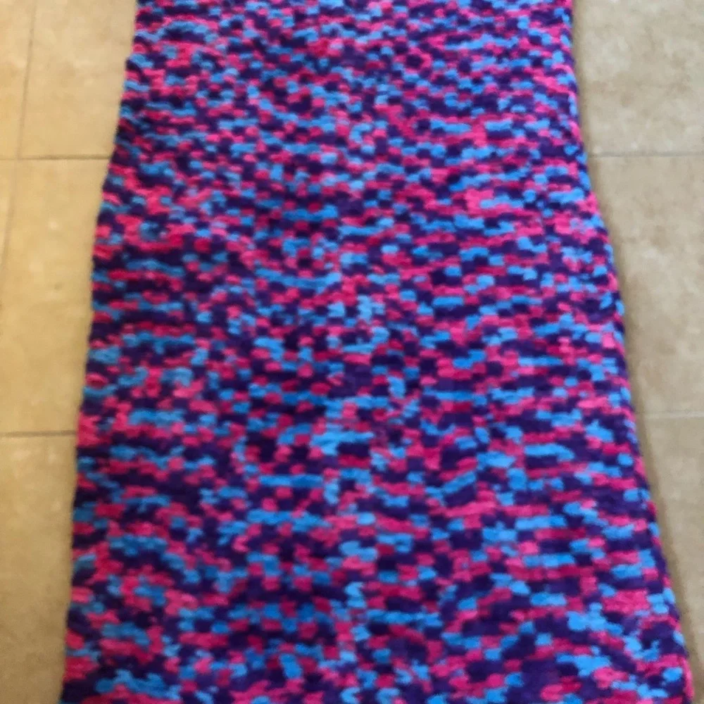 New HANDMADE croqueted Baby Blanket or Throw
